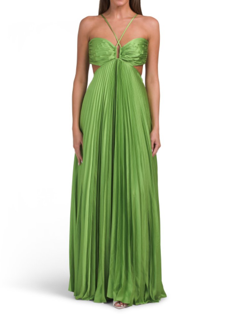 Alc Moira Pleated Maxi Dress